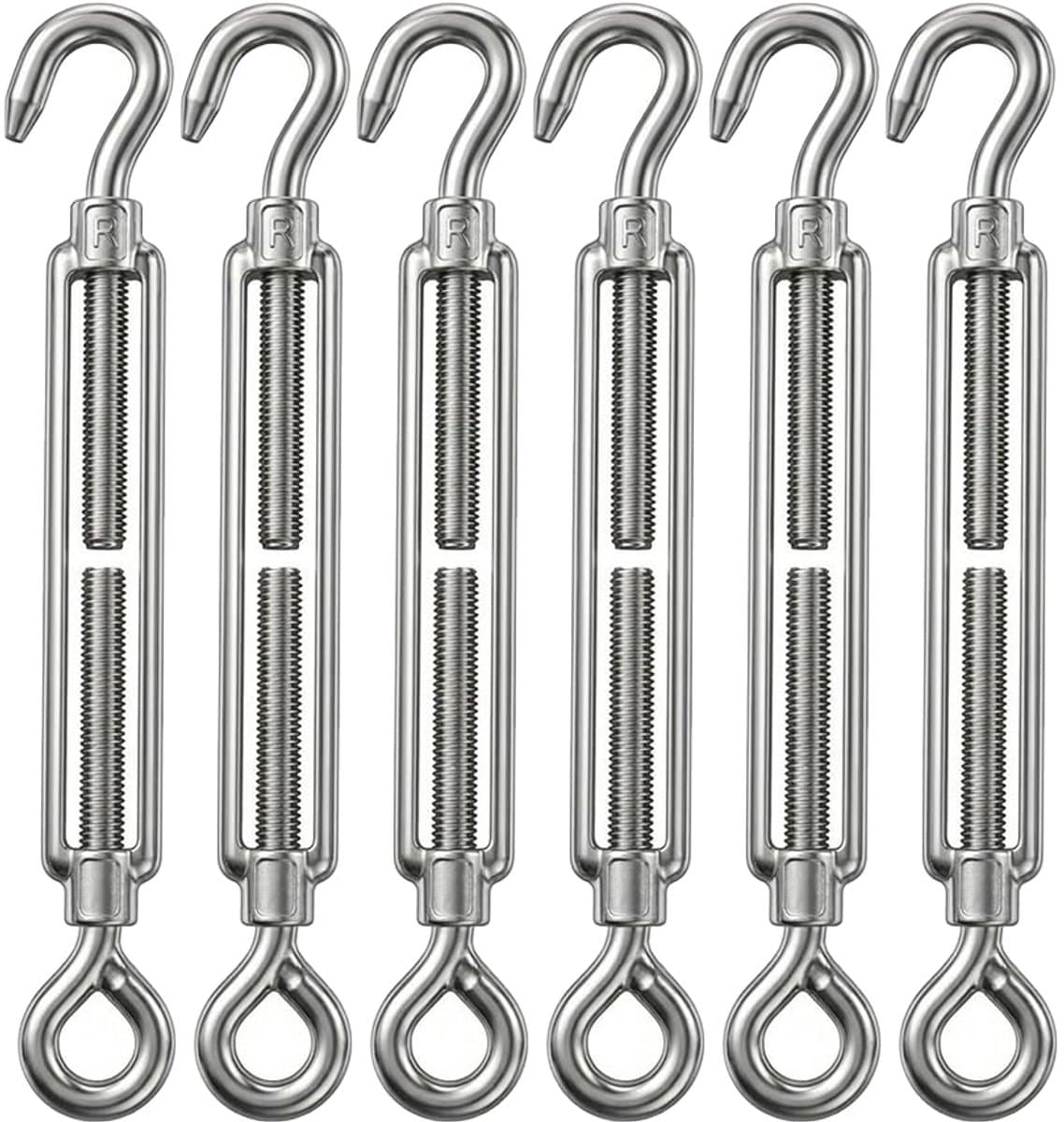Spansloten touwspanners M4 - roestvrij staal 304 - verstelbaar - ideaal voor zonnezeil en waslijn - ShopVlot — afbeelding 1