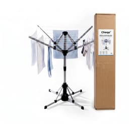 Cheqo® Elektrische Droogmolen - Ronddraaiende Droogmolen voor Binnen - Draaiend Wasrek - Roterend Wasrek - Elektrisch Droogrek - Inklapbaar Droogrek - Energiezuinige Wasdroger - Wasdroogrek met Afstandsbediening — thumbnail 5