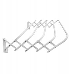Harmonica - Droogrek 60cm, voor kleding en ondergoed, uitschuifbaar, wit, model 103, Sepio — thumbnail 2