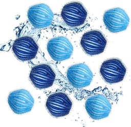 12x Wollen Wasballen - Anti-klit & Huisdierhaar Verwijderaar — thumbnail 1