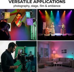 10 vellen kleurfilter A4, transparante plakfolie voor ledlampen en kleurcorrectie, gekleurde gelatine voor fotografie en video, 10 verschillende kleuren voor lichteffecten en handwerk — thumbnail 3