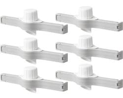 Sluitclips voor voedselbewaring met uitschouder - 6 stuks, ideaal voor keuken en kantoor