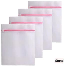 Stunq® Fijne Mesh Waszakken Set van 4 – Roze Rits – Delicate Waszakken voor Lingerie en Fijn Wasgoed — thumbnail 1