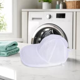 Set van 1 pettenwasmachine met netzak en PP-frame, beschermt petten in de wasmachine. Netzak + PP-frame tegen vervorming. Gemakkelijk schoon te maken en op te bergen. — thumbnail 2