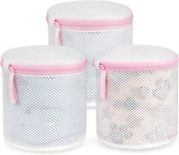 Waszakken Set van 3 Stuks - Houdt Kleding Georganiseerd - Mesh Zakken voor de Wasmachine met Ritssluiting - Ideaal voor Bh's, Ondergoed, Sokken en Reizen — thumbnail 1