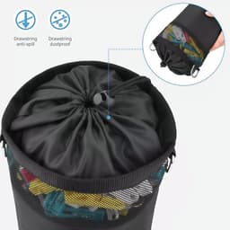 Waterdichte wasknijperzak met haak en schouderband – Trekkoord tas voor 200-250 wasknijpers, Oxford-stof, ideaal voor buitengebruik en camping — thumbnail 3