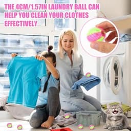 Dailygoody - Huisdierhaarverwijderingsballen - Pluizenvanger voor Wasgoed - 12 — thumbnail 5