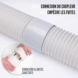 Slang voor mobiele airco (diameter 13 cm) – Afvoerslang geschikt voor mobiele airco's van LG, De'Longhi en AUTR – 50 cm — thumbnail 4