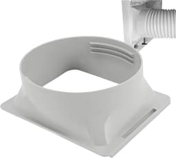 Afvoerkanalen en afvoerpijpen - Koppelstuk Mobiele Airco Afvoerslang - Airconditioning afvoerslang - Verlengstuk van de uitlaatpijp van de airconditioning - Geschikt voor Ø15cm - Grijs — thumbnail 1