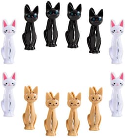 12 Stuks Kat Clip Kleding Mini Kledingknijpers voor Foto's Theedoek Clip Handdoek Clips Winddicht Handdoek Clips Antislip Tas — thumbnail 1