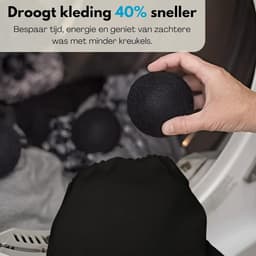 Thijox - Premium Drogerballen - 9 XL Wasdrogerballen van 100% Nieuw-Zeelandse Schapenwol - Energiebesparend & Duurzaam - Sneller Drogen & Minder Kreuk — thumbnail 4