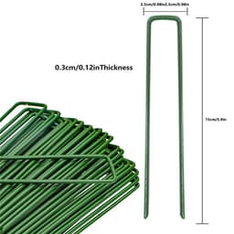 Dailygoods - 40 Stuks U-vormige Stalen Tuinpinnen - Grondankers voor Tentbeveiliging — thumbnail 4