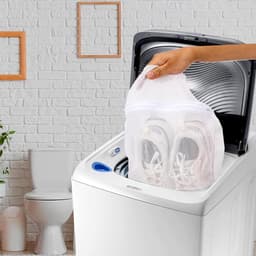 Dailygoods - Waszak voor schoenen - Reinigingstas voor wasmachine en droogzak voor herbruikbare schoenen — thumbnail 2