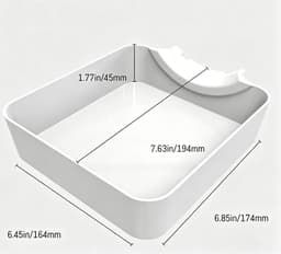Lekbak wasmachine - Universeel - Wateropvang - Afvoer - Opvangbak tegen lekkage - Opstaande Rand - Afvoerbak - Lekbak Koelkast Vaatwasser Diepvriezer - voor appartementen, garages en huurwoningen - Transparant — thumbnail 4