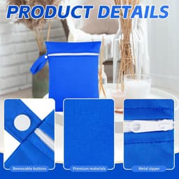 Waszakken Set van Twee, Waterdicht en Herbruikbaar, Ideaal voor Kleding, Ondergoed en Delicate Stoffen — thumbnail 5