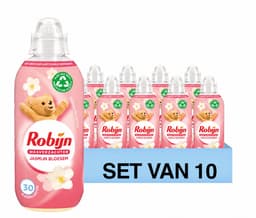Robijn Wasverzachter - Jasmijn Bloesem - 604ml x 10 flessen - 30 Wasbeurten — thumbnail 1