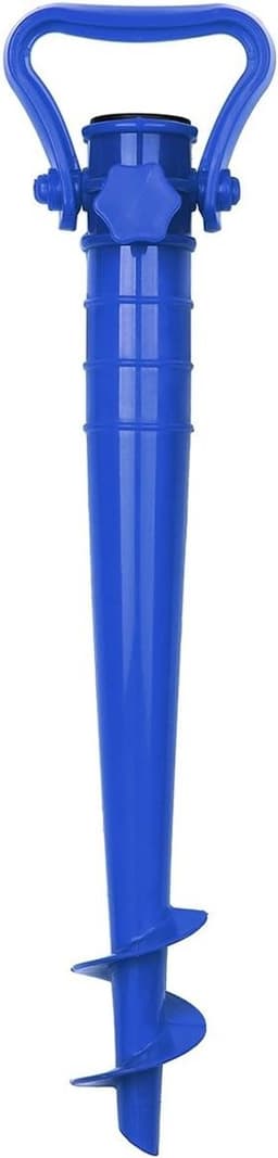 Strandparaplu zandanker - Blauw - Geschikt voor parasol met 19-32 mm paal - Lichtgewicht en draagbaar - Voor buitengebruik — thumbnail 1