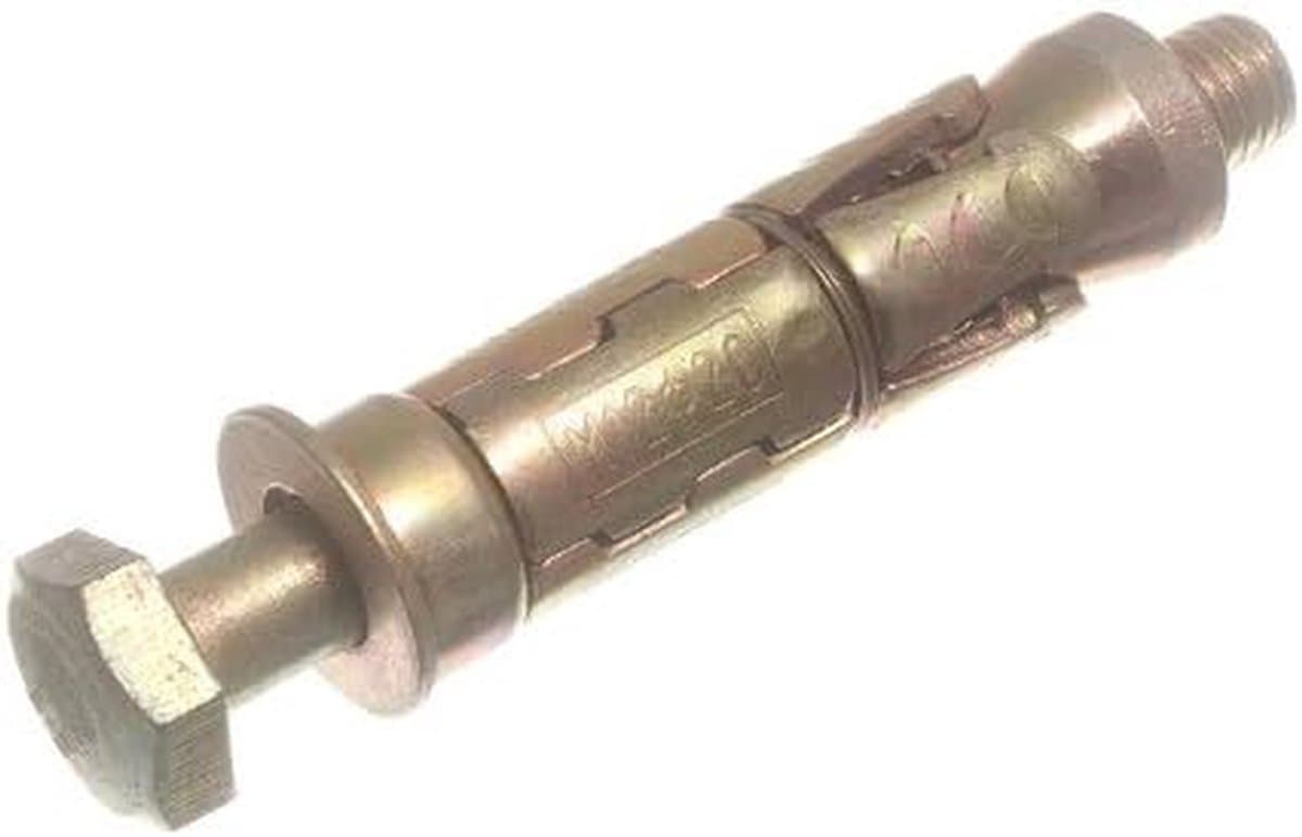 Ankerbouten Set - Muurpluggen - Zware Bevestiging - Robuuste Constructie - M12 M16 X 100mm - YZP Finish — afbeelding 1