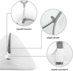 Waszak voor de Wasmachine - 2-delige Mesh Set voor Schoenen, Bescherming en Beschadiging Voorkomen — thumbnail 5
