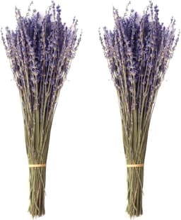 Gedroogde lavendelboeketten, 43 cm, natuurlijke gedroogde lavendelbloemen, voor thuis, woonkamer, bruiloftsfotografie, knutselen — thumbnail 1