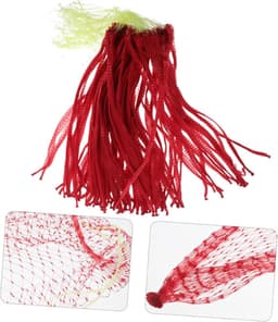 Gaaszakken - Netzakken Productzakken - Fruit Opslag - Ademend Ontwerp - 30x20 cm - Rood — thumbnail 5