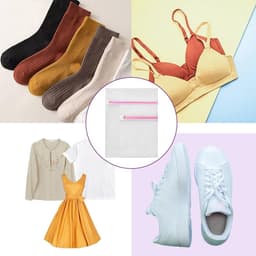 Waszakken met ritsen herbruikbare wasmachine waszak geschikt voor delicate blouse kousen ondergoed bh's lingerie reizen organizer 23 × 30 cm/30 × 40 cm — thumbnail 3