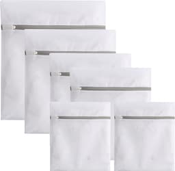Wasnet voor Wasmachine, 6 Stuks Waszak Wasmachine, 4 Maten Waszak met Rits Waszaks Groot Mesh Waszakken voor Sokken Kleding Beddengoed voor Ondergoed en Reis — thumbnail 1
