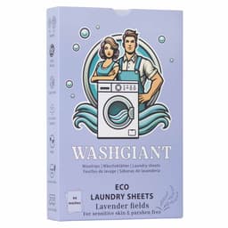 Washgiant Wasstrips Lavender Fields – Frisse Lavendelgeur – Wasmiddeldoekjes – Microplasticvrij Wasmiddel – 44 Wasbeurten — thumbnail 3