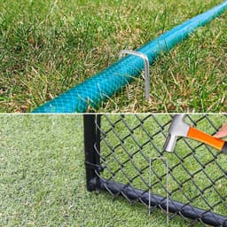 SnelShoppen - 20 x Stalen Grondankers, Roestvrij, 150 x 25 x 3 mm, Grondankers voor Tuin, Tent Haringen, Camping, Tuinbedekking, Stabiele Snail Fence, — thumbnail 3