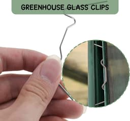 SnelShoppen - Pack van 50 Groene Kweekkas Bevestigingsklemmen - Stalen Kassen Clips - Duurzame Tuin Klemmen voor Afdekmaterialen - Ideaal voor Tuinbou — thumbnail 5