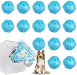 15 stuks haarvangers voor wasmachine, vangt haar in de wasmachine, herbruikbaar, voor het verwijderen van dierenharen, hondenharen, pluisjes, kattenharen — thumbnail 1