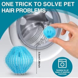 15 stuks haarvangers voor wasmachine, vangt haar in de wasmachine, herbruikbaar, voor het verwijderen van dierenharen, hondenharen, pluisjes, kattenharen — thumbnail 5