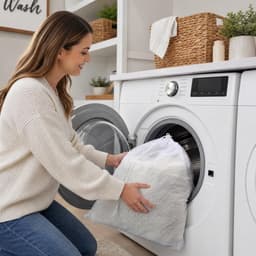 Solidchoice - Set van 2 XXL Waszakken voor Kleding en Beddengoed — thumbnail 2