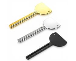 Solidchoice - Set van 3 Tandpasta Tube Knijpers van Roestvrij Staal