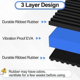 Anti Vibratie Pads - Antislipmatjes - 4 stuks - Rubber Anti Trillingen Isolatie Pads - 5 × 5 × 2,2 cm - Trillingsdempers Airconditioning - Wasmachine dempers - Verhoger - Voor Luchtcompressor, Airconditioner Unit, HVAC, Loopband — thumbnail 3