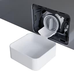 VHV Opvangbak voor Wasmachinefilter - Lekbak voor Pompfilter - Wateropvangbak voor Restwater - Compact 16,2 x 16,2 x 4,3 cm - Voor Veel Voorladers - Wit — thumbnail 1