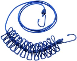 Dailygoods- Waslijn Uittrekbaar - Compact - 1,8 m - 12 Pinnen - Haken - Draagbaar - Ideaal voor Vakantie - Drooglijn — thumbnail 4