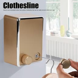 Dailygoods- Waslijn Uittrekbaar - Verstelbaar tot 4,2 m - Geschikt voor Binnen/Buiten - Ruimtebesparend Ontwerp - Draagt tot 20 kg - Eenvoudig te Bedienen - Droogrek — thumbnail 4