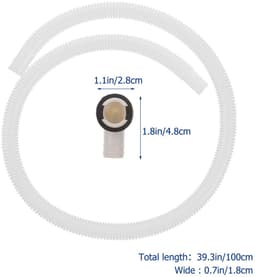 Dailygoods- Drainageslangkit Universeel - Afvoerslang Airco - Draagbare Buis - 3 Voet Kit - Inclusief Hoekstekker - Kunststof Materiaal — thumbnail 3