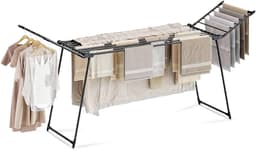 Dailygoods- Droogrek uittrekbaar - Inklapbaar - 25 m drooglengte - Stabiel wasrek van koolstofstaal - Ruimtebesparend - Belastbaar tot 30 kg — thumbnail 1