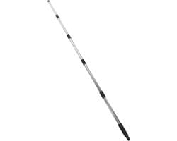 Waslijn Steunpaal - Droogpaal Telescopisch - Was Buiten Drogen - Verstelbare Hoogte - 181 cm - Zilver