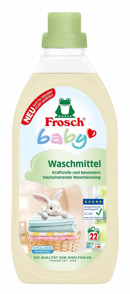 Frosch Baby Wasmiddel – 1,5 Liter – Zacht Wasmiddel voor Babykleding – Voor Gevoelige Huid en Textielverzorging — afbeelding 1
