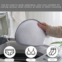 Dailygoods- Wasnet 3 Stuks - Beha-Wasnet voor Wasmachine - Waterdoorlatend Net - Polyester - Ademend - Bescherming Beha - Waszak — thumbnail 4