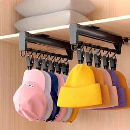 Washaken Clip - Drooghaak voor kleding - met 360 graden draaibare haak - Washaken met klemmen - kleerhangers voor sokken - Sterke plastic wasknijpers - Veelzijdig - draagbare antislip plastic hangers clips - 50stuks - zwart — thumbnail 5