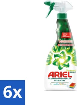 6 x Ariel Diamond Bright - Vloeibare Vlekverwijderaar - Witte en Gekleurde Was - 30 Wasbeurten - Vlekkenverwijderaar - Wasmiddel - Ariel Diamond Bright - Vloeibare Vlekverwijderaar - Witte Was — thumbnail 1