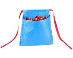 Tuinschort met Zakken - Groente & Eierverzamelaar - Fruit Oogsten - Waterdicht Nylon Materiaal - 30x30x18 cm - Blauw