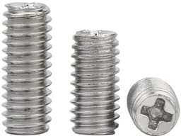 Madenschroeven M3x4mm - 100 Stuks - Roestvrij Staal - Pinschroeven - Schroefdraadpennen - Schroefdraadgat — thumbnail 1