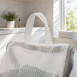 Waszakjes met rits - Waszakje bh - Waszakjes set - 3D beschermende wasnetten - BH Waszakken - Beschermende Waszak voor Delicate Kleding, Ondergoed en Reizen - Wit - 6 stuks — thumbnail 5