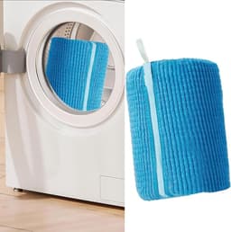 Set van 2 Herbruikbare Schoenwaszakken voor de Wasmachine - Ideaal voor Sneakers, Schoenreiniging en Bescherming tijdens het Wassen (Blauw) — thumbnail 2