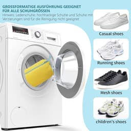 Schoenwaszakken voor de Wasmachine - 2 Stuks, Herbruikbare Wasnetten voor Sneakers en Schoenen, Ideaal voor Grondige Reiniging en Bescherming tijdens het Wassen — thumbnail 5